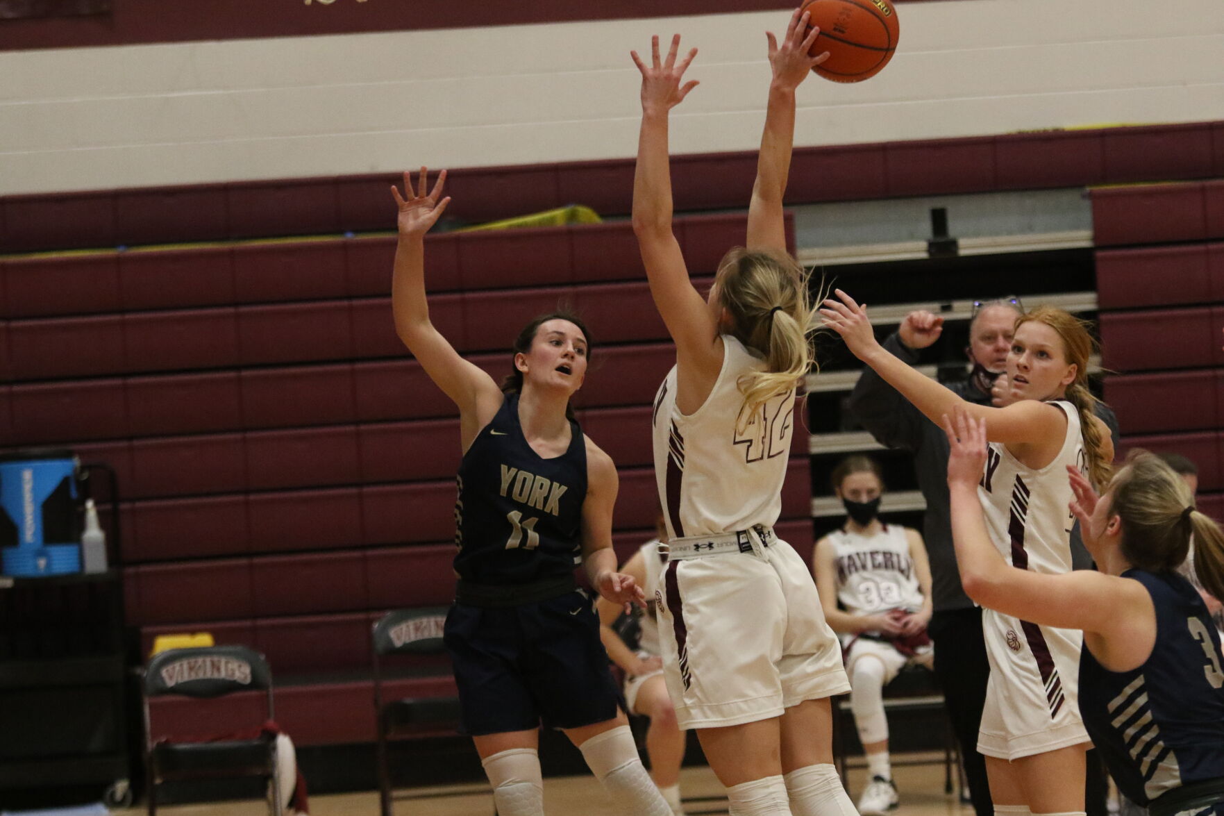 York at Waverly girls basketball, Jan. 4 24.JPG